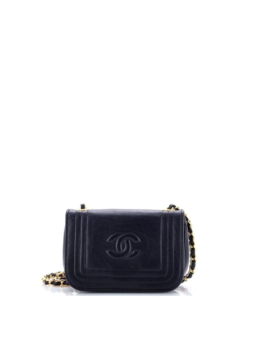 Chanel Vintage Cc Stitch Flap Bag #334907C20B